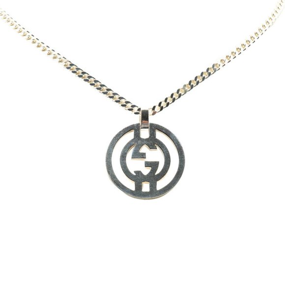 Gucci Interlocking G Necklace SV925 Silver Women's GUCCI - Picture 1 of 4
